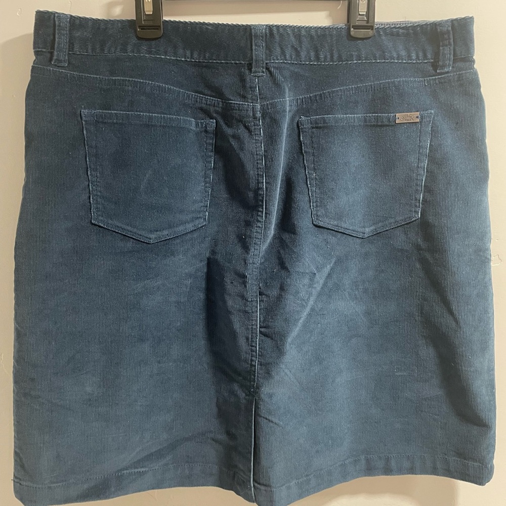 L L Bean Skirt Corduroy Classic Fit size16